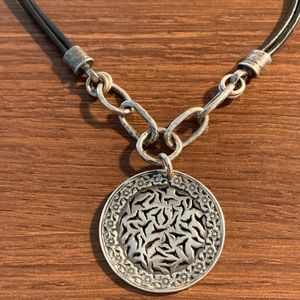 Silpada N1711 Retired Sterling Silver 925 Israel Sunburst Necklace